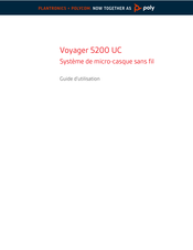 Plantronics Voyager 5200 UC Guide D'utilisation