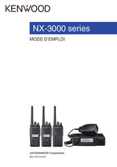 Kenwood NX-3000 Série Mode D'emploi