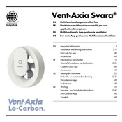 Vent-Axia Lo-Carbon Svara Manuel D'installation Et D'utilisation