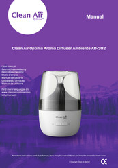 Clean Air Optima AD-302 Mode D'emploi