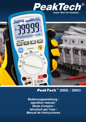 PeakTech 3355 Mode D'emploi