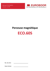 Euroboor ECO.60S Manuel D'utilisation