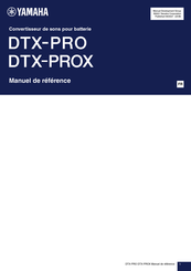 Yamaha DTX-PROX Manuel De Référence