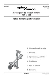 Spirax Sarco Turflow VEP Notice De Montage Et D'entretien
