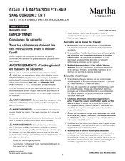 Martha Stewart MTS-CGSH1 Manuel D'utilisation