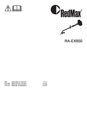 RedMax RA-EX850 Manuel D'utilisation