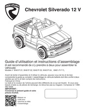 Rollplay Chevrolet Silverado 12 V Guide D'utilisation Et Instructions D'assemblage