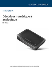 Insignia NS-DXA2 Guide De L'utilisateur