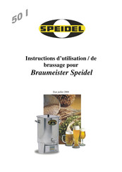 Speidel Braumeister Instructions D'utilisation