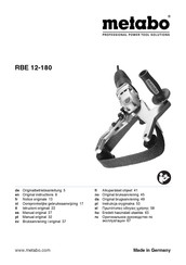 Metabo RBE 12-180 Notice Originale