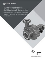 ITT 3700LF Guide D'installation, D'utilisation Et D'entretien