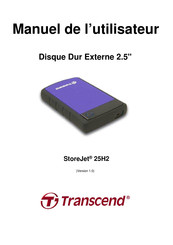 Transcend StoreJet 25H2 Manuel De L'utilisateur