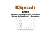 ASA Electronics Klipsch KMC2 Manuel D'installation Et D'utilisation