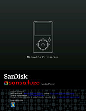 SanDisk Sansa Fuze Manuel De L'utilisateur