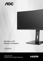 AOC CU34P2A Manuel D'utilisation