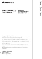 Pioneer DJM-2000NXS Mode D'emploi