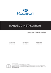 Kaysun K3F-280 DN4S Manuel D'installation