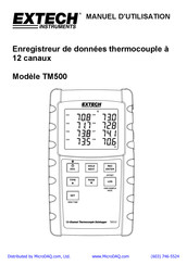 Extech Instruments TM500 Manuel D'utilisation