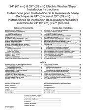 Whirlpool WET4027HW Instructions Pour L'installation