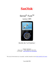 SanDisk Sansa Fuze Guide De L'utilisateur