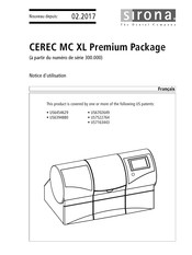 Sirona Cerec MC XL Premium Package Notice D'utilisation