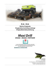 SKY Agriculture Maxi Drill W6000 Notice Originale