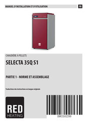 RED SELECTA 35Q S1 Manuel D'installation Et D'utilisation