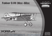 Horizon Hobby Hangar 9 Fokker D.VII 30cc-60cc Manuel D'utilisation