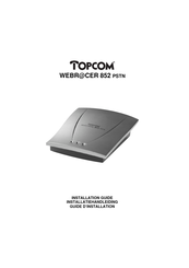 Topcom WEBRaCER 852 PSTN Guide D'installation