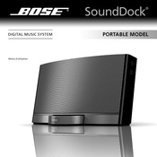 Bose SoundDock Notice D'utilisation