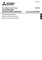Mitsubishi Electric QAHV-N136TAU-HPB-BS Manuel D'installation & D'instructions