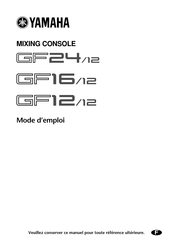 Yamaha GF24/12 Mode D'emploi