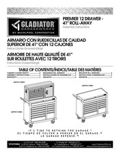 Gladiator Garageworks GATR4112WG Instructions D'assemblage