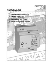 Elbro SMS Switch Butler SMSB10 BD Mode D'emploi