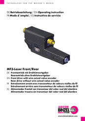 Abicor Binzel MF3-Laser Front/Rear Mode D'emploi