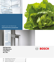 Bosch B11CB50SSS Notice D'utilisation