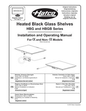 Hatco HBG-7218 Manuel D'installation Et D'utilisation