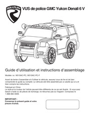 Rollplay GMC Yukon Denali 6 V Guide D'utilisation Et Instructions D'assemblage