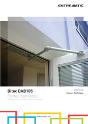 Entrematic Ditec DAB105 Traduction Des Instructions D'origine