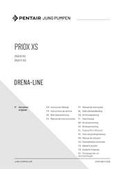 Pentair Jung Pumpen DRENA-LINE PRIOX 250/9 XS Instructions De Service