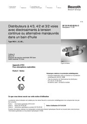 Bosch Rexroth WE 6 / E XE Série Notice D'utilisation