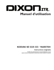 Husqvarna DIXON ZTR KODIAK SE 5225 CE Instructions Originales