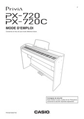 Casio Privia PX-720 Mode D'emploi