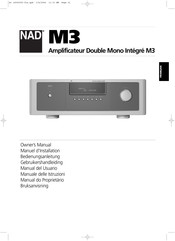 NAD M3 Manuel D'installation