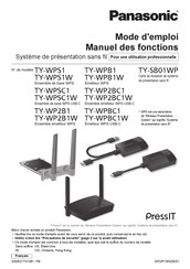 Panasonic PressIT TY-WPSC1W Mode D'emploi