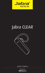 GN Netcom Jabra CLEAR Mode D'emploi