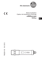 IFM Electronic efector600 tw70 Série Notice D'utilisation