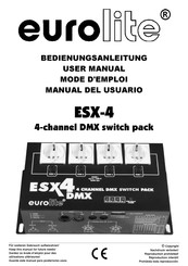 EuroLite ESX-4 Mode D'emploi