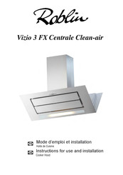 ROBLIN Vizio 3 FX Centrale Clean-air Mode D'emploi Et Installation
