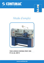 Contimac 60513 Mode D'emploi